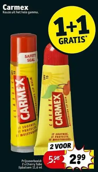 Kruidvat Cherry tube lipbalsem aanbieding
