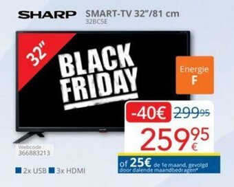 Eldi Sharp Smart-TV 32"/81cm aanbieding