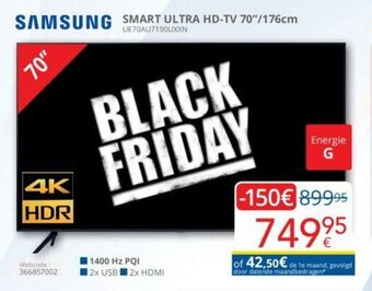 Eldi Samsung Smart Ultra HD-TV 70"/176cm aanbieding