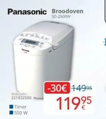 Eldi Panasonic Broodoven aanbieding