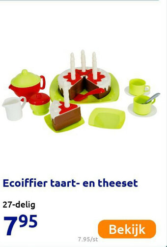 Action Ecoiffier taart- en theeset aanbieding
