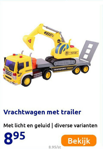 Action Vrachtwagen met trailer aanbieding