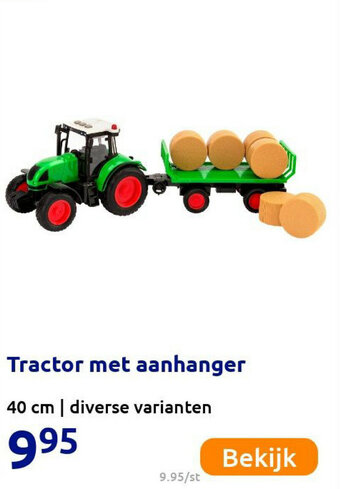 Tractor met aanhanger 40cm