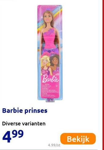 Action Barbie prinses aanbieding