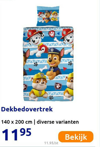 Action Dekbedovertrek aanbieding