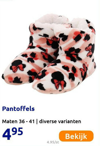 Action Pantoffels aanbieding