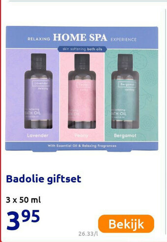 Action Badolie giftset aanbieding