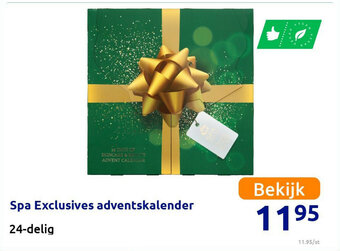 Action Spa Exclusives adventskalender aanbieding