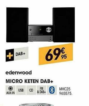 Electro Depot Edenwood Micro Keten Dab+ aanbieding