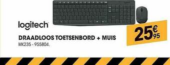 Logitech Draadloos Toetsenbord + Muis