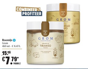 Delhaize Roomijs 460ml aanbieding