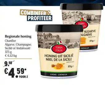 Delhaize Regionale honing 375g aanbieding