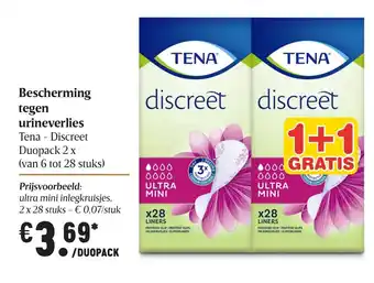 Delhaize Bescherming regen urineverlies aanbieding