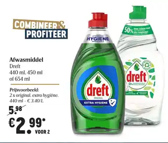 Delhaize Afwasmiddel 440ml aanbieding