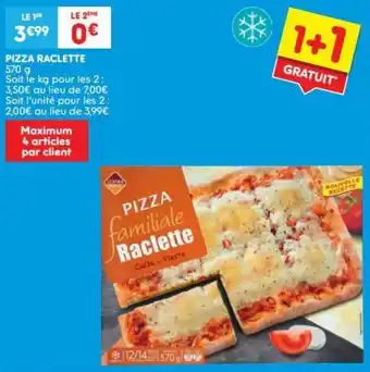Leader Price Pizza Raclette 570g aanbieding