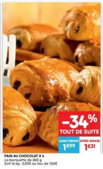 Pain Au Chocolat X 4