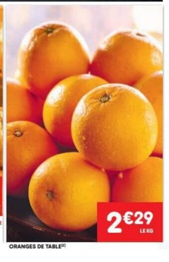 Leader Price Oranges De Table aanbieding