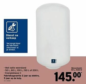 GAMMA Van marcke elektraboilers aanbieding