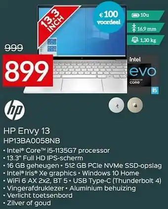 Selexion Hp envy 13 hp13ba0058nb aanbieding