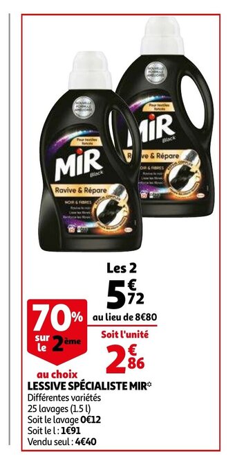 Auchan Lessive specialiste mir 1.5l aanbieding