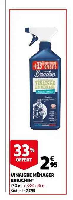 Auchan Vinaigre menager briochin 750ml aanbieding
