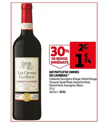 Auchan Igp pays d'oc ormes de cambras aanbieding