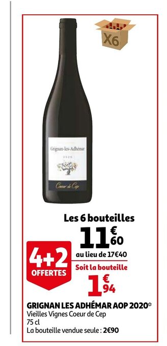 Auchan Grignan les adhemar aop 2020 aanbieding