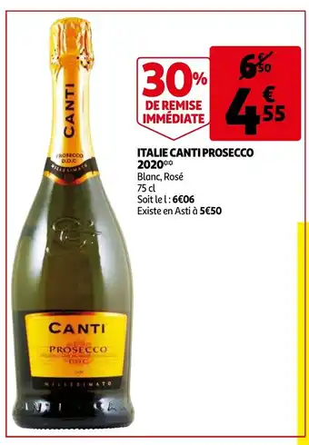 Auchan Italie canti prosecco 2020 aanbieding