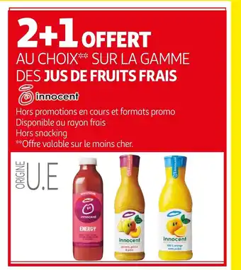 Jus de fruits frais