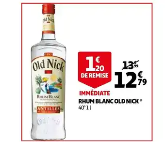 Auchan Immediate rhum blanc old nick 1l aanbieding