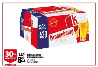 Auchan Biere blonde kronenbourg aanbieding