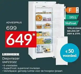 Liebherr diepvriezer gnp231322