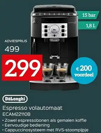 Delonghi espresso volautomaat ecam22110b