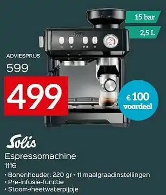 Solis espressomachine 1116