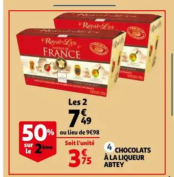 Chocolats a la liqueur abtey