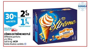 Auchan Cones extreme nestle aanbieding