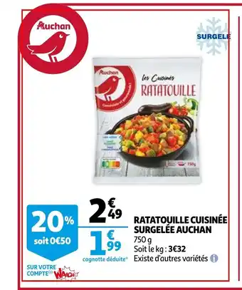Ratatouille cuisinee sugrelee 750g