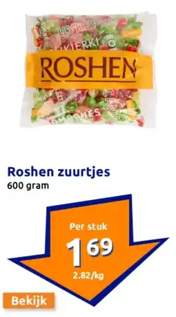 Action Roshen zuurtjes aanbieding