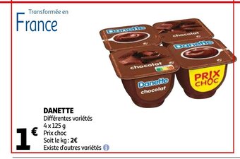 Auchan Danette 4x125g aanbieding