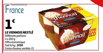 Auchan Le viennois nestle 4x100g aanbieding