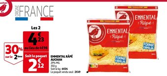 Auchan Emmental rape 350g aanbieding