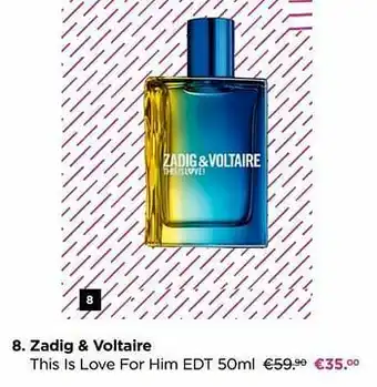 ICI PARIS XL Zadig + voltaire this is love for him edt aanbieding
