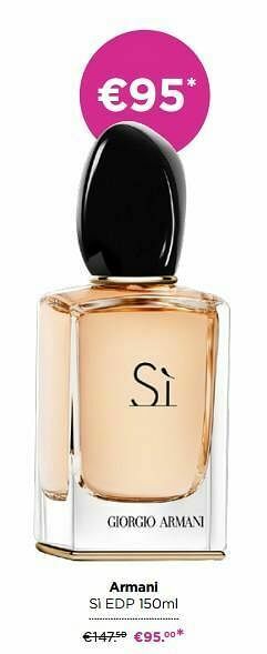 ICI PARIS XL Armani sì edp aanbieding