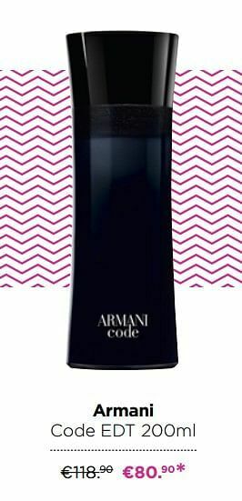 ICI PARIS XL Armani code edt aanbieding