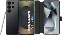 Coolblue Samsung Galaxy S25 Ultra 512 Go Noir 5G + BlueBuilt Book Case Noir aanbieding
