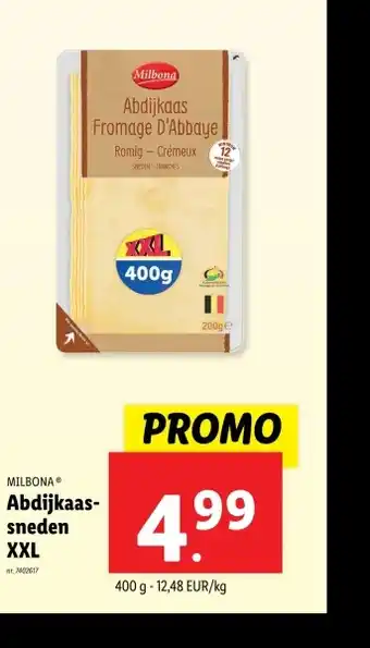 Lidl Abdijkaas- sneden XXL aanbieding