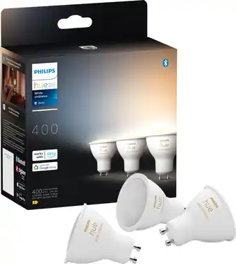 Coolblue Philips Hue White Ambiance GU10 3-pack aanbieding