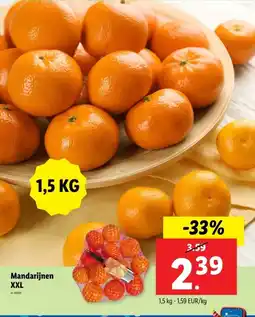 Lidl Mandarijnen XXL aanbieding