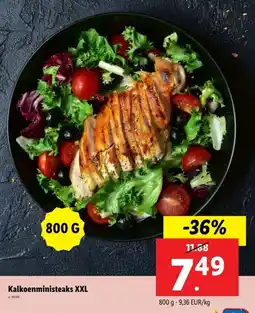 Lidl Kalkoenministeaks XXL aanbieding