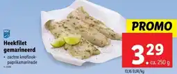Lidl Heekfilet gemarineerd aanbieding